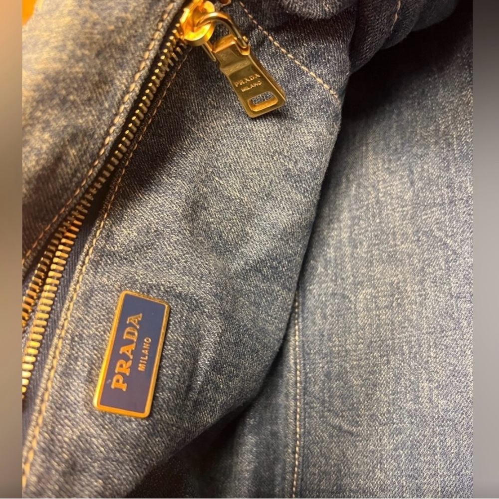 Prada denim Canapa tote Bag - Picture 4 of 7